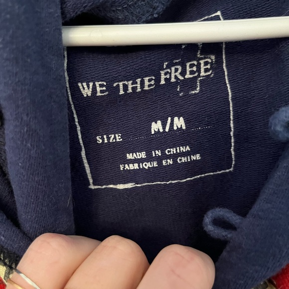 Free people patch hoodie size m - Picture 3 of 4